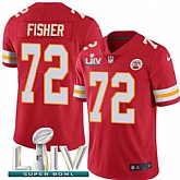 Youth Nike Chiefs 72 Eric Fisher Red 2020 Super Bowl LIV Vapor Untouchable Limited Jersey,baseball caps,new era cap wholesale,wholesale hats